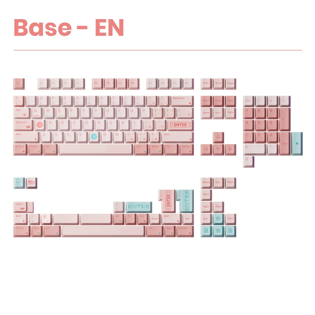 Full desk setup featuring the Game1989 Candy Keycap Set, evoking a nostalgic 1980s gaming aesthetic.