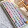 Full Sanrio Joyful Characters PBT Keycap Set on mechanical keyboard