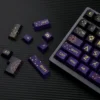 Translucent PBT keycaps with side-engraved legends