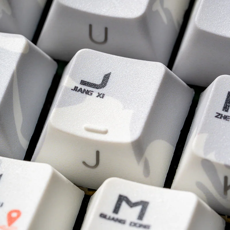 Vigilance Observer Cherry Keycap Sleek PBT installed on a mechanical keyboard setup