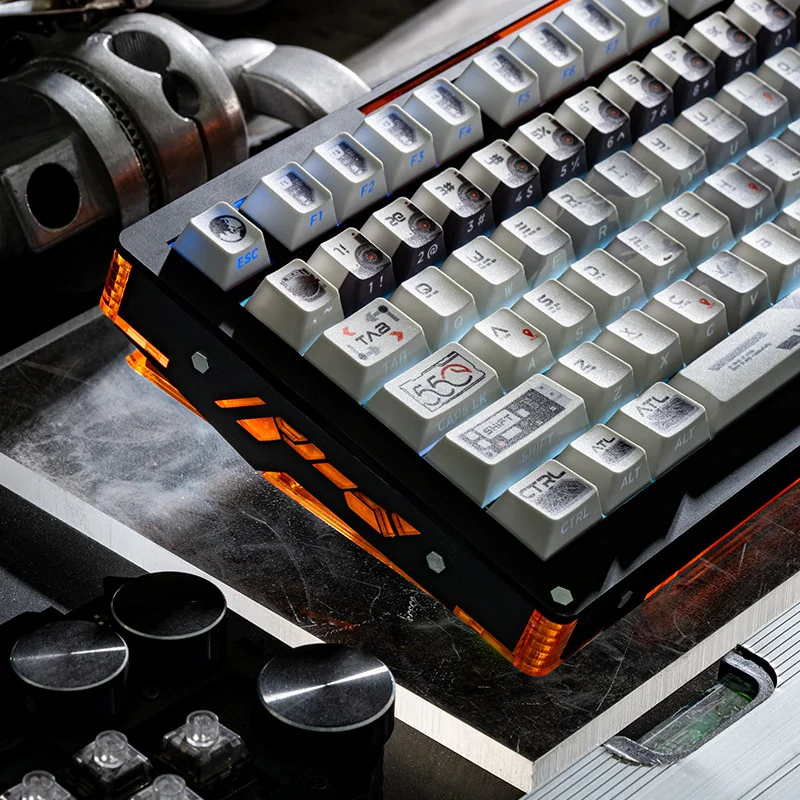 Side profile of Vigilance Observer Cherry Keycap Sleek PBT showing keycap set shape and fit