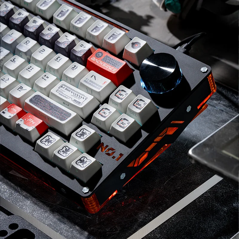 Detailed texture view of Vigilance Observer Cherry Keycap Sleek PBT design and material