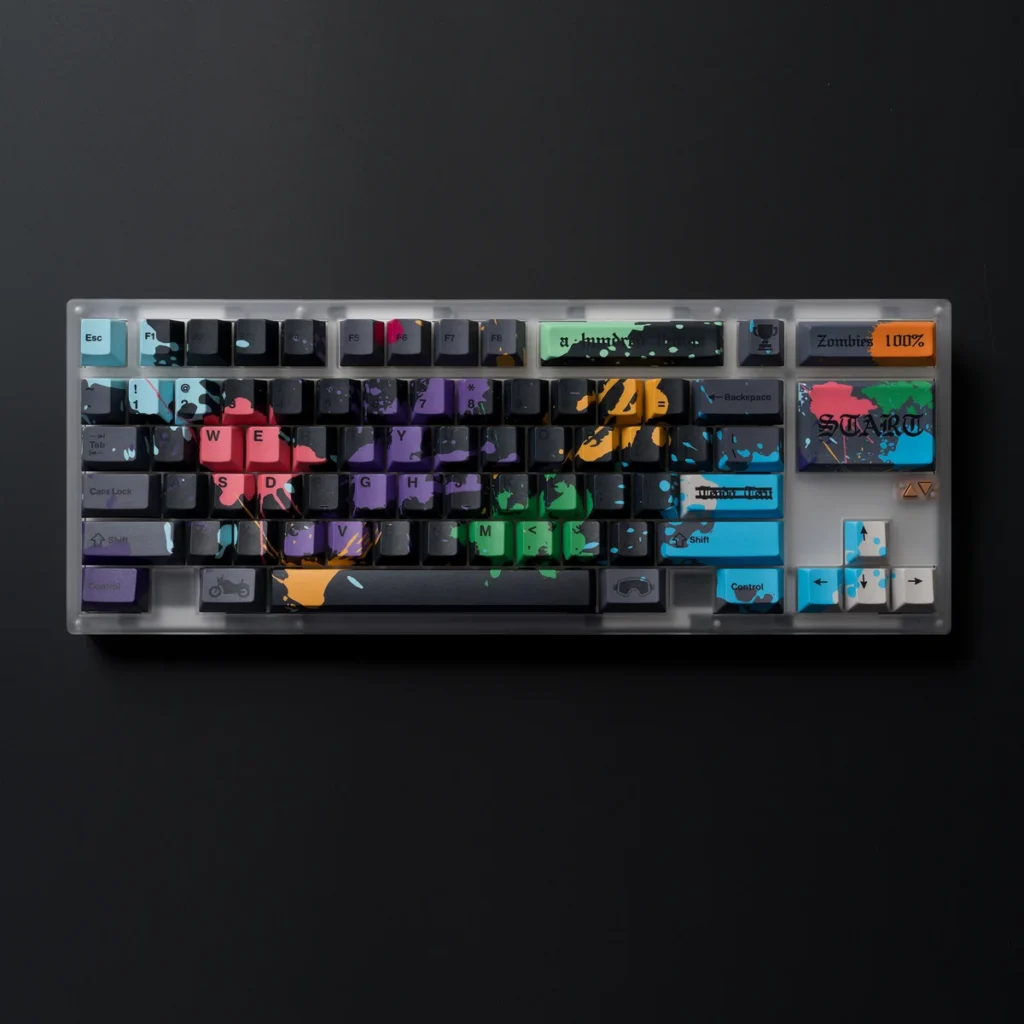 Zom 100 Graffiti Cherry Exclusive Zom 100 hero image featuring Zom 100 Keycap Set