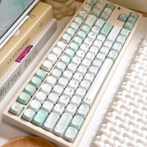 Full 147-key layout of the Coastal Mist keycap set