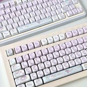 Artistic Ghost Haha Series Playful ghost theme hero image featuring Artistic Ghost Haha Keycap Set