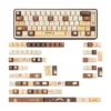 Side profile of Bear Bakery Cherry keycaps on a keyboard