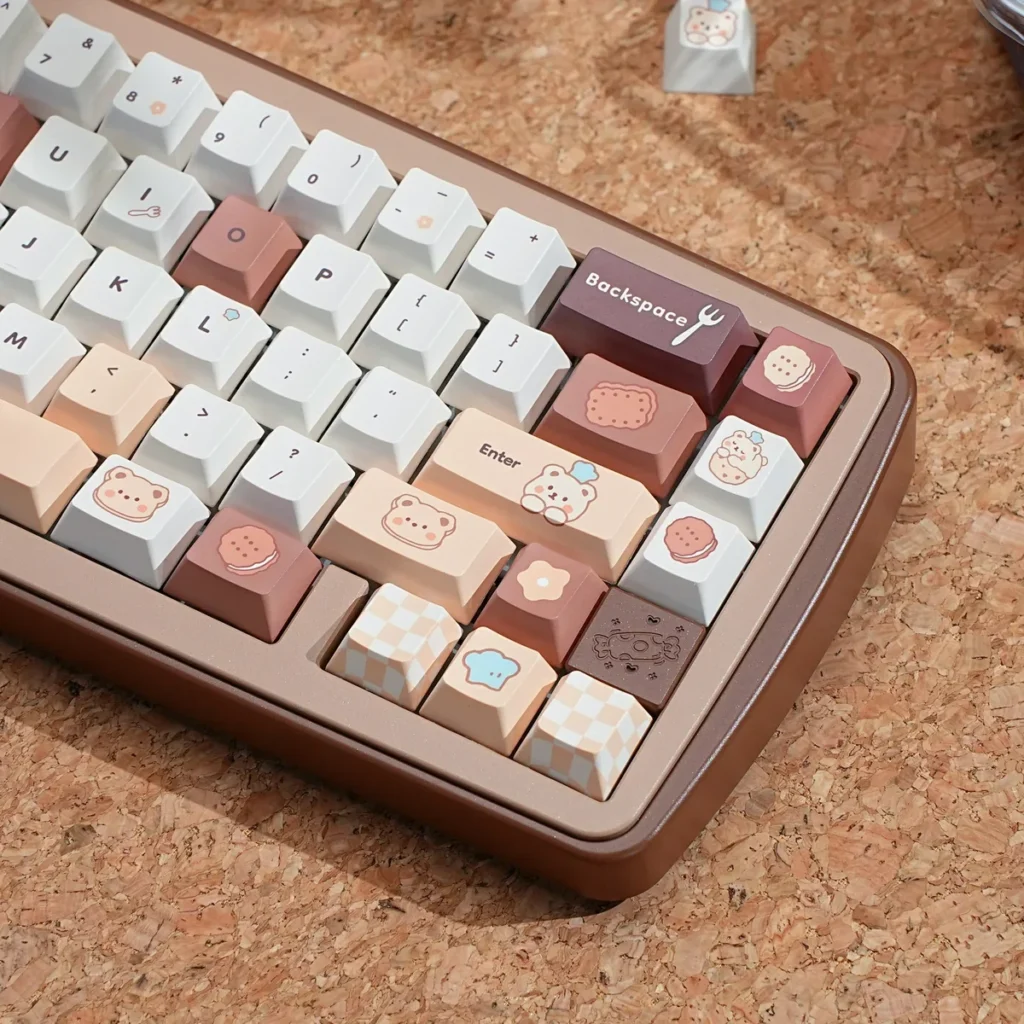 Full layout of Bear Bakery Cherry profile keycap set
