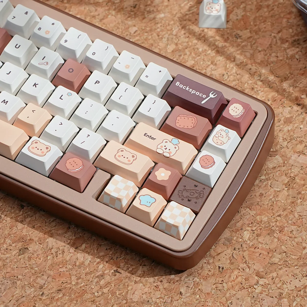Full layout of Bear Bakery Cherry profile keycap set