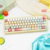 Bubbly Ramune PBT Dye-Sub Keycap Set on mechanical keyboard