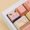 Buriburizaemon anime keycap on mechanical keyboard