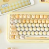 Close-up of Burnt Toast Series Keycap Unique Burnt Toast PBT highlighting details and finish