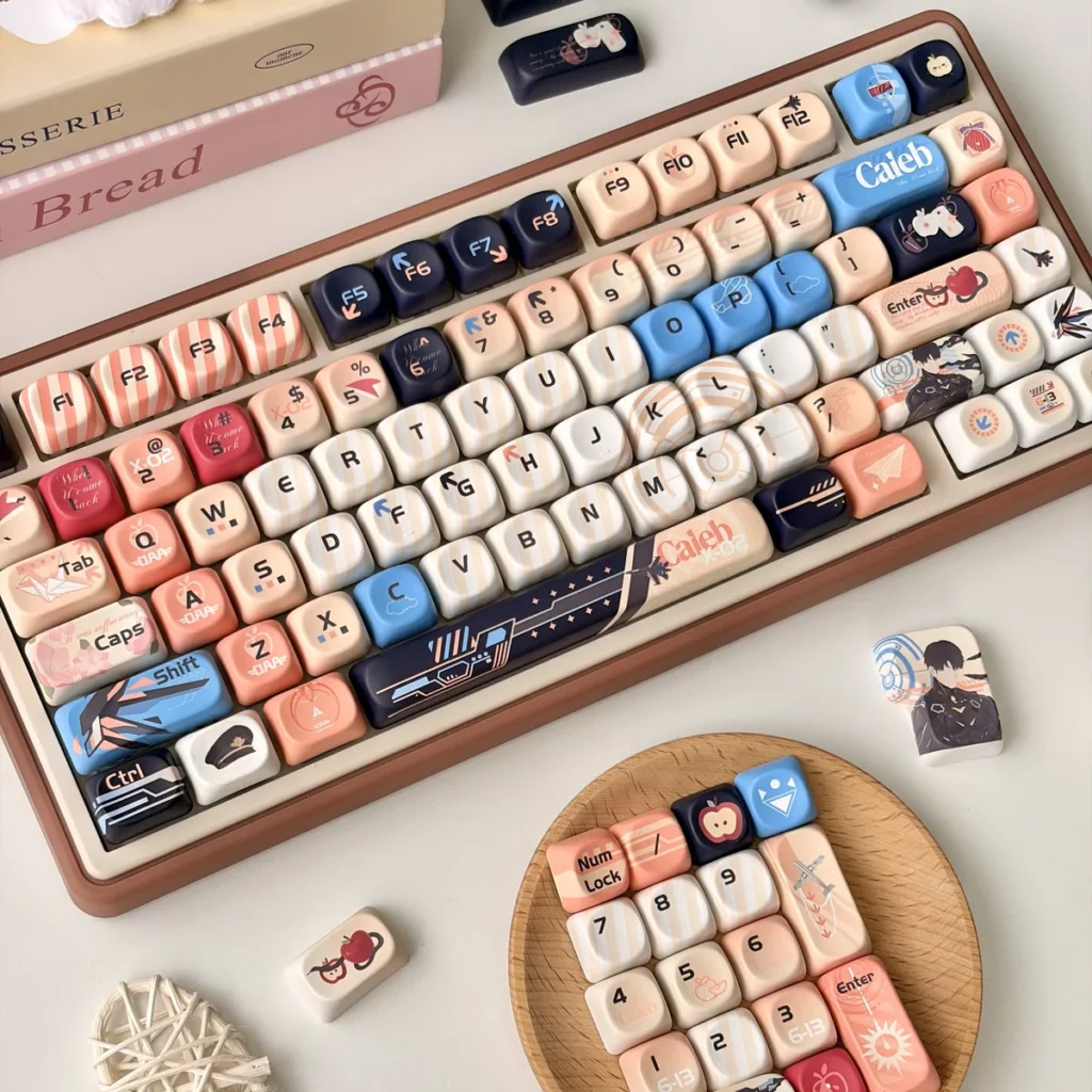 Overview of the 134-key Caleb set layout compatibility