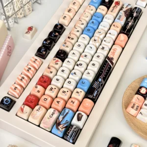 Caleb Love and Deepspace romantic aesthetic theme on keycaps