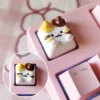 Calico Cat Artisan Keycap - Handcrafted Resin Keyboard Accent