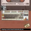 Close-up of Cassette Gentleman Cherry Keycap Unique highlighting details and finish