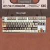 Side profile of Cassette Gentleman Cherry Keycap Unique showing keycap set shape and fit