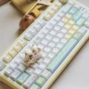 Fishing cat themed modifier keys on an MX-compatible keyboard