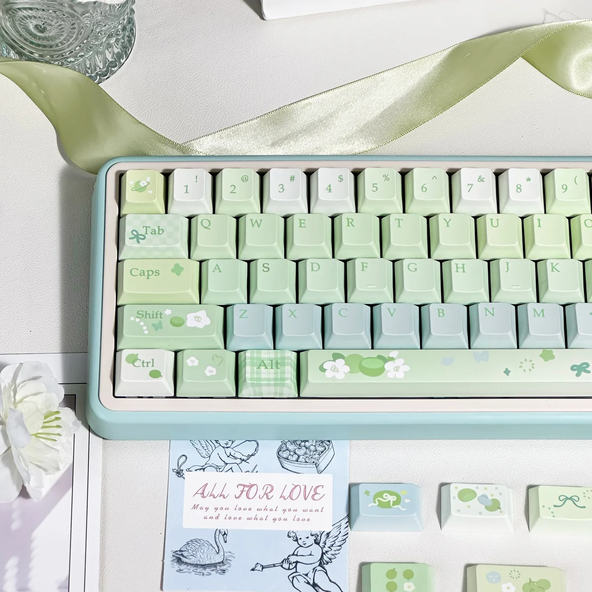Side view of Cherry profile for PBT keycaps