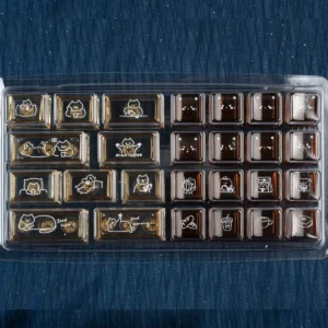 Example of Coffee Cat Keycap Set layout compatibility on a TKL or 60% keyboard