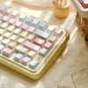 Full 145-key layout of Romance Until Death keycap set, arranged.