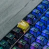 Side view of OEM profile CSGO keycap on gaming keyboard