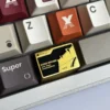 Dynamic angle of the Delta Force keycap, emphasizing its tactical military theme and craftsmanship.