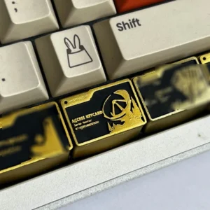 Close-up of the keycap's MX-style stem compatibility on the underside.