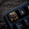 Collection of Demon Handcrafted Keycaps in different metallic options