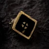 Top-down view of the Retro-Punk Demon Keycap, showcasing its unique design