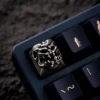 Demon Keycap crafted from copper, illustrating its weight and premium feel