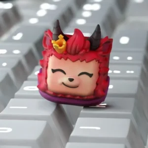 Devil Teemo handcrafted resin keycap for mechanical keyboards