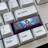 Side profile of the Raiden Shogun Genshin Impact Keycap, illustrating its Cherry profile and durable construction