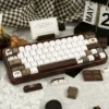 Detailed view of dye-sublimated legends on keycaps