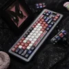 Detail shot of dye-sublimation quality on Light and Night Osborn keycaps
