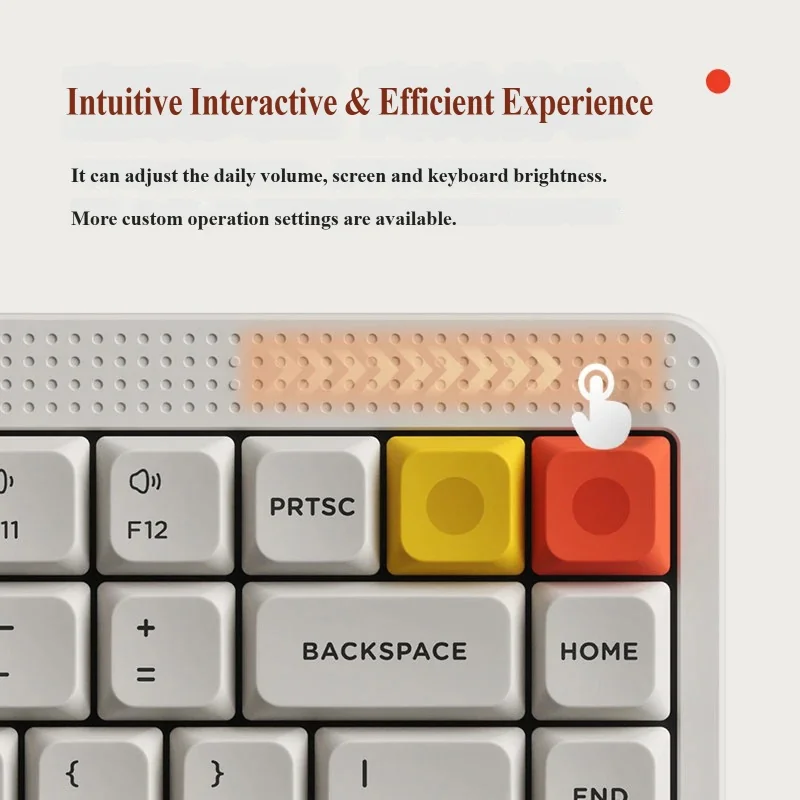 Ergonomic design of NODE75 75% layout keyboard on a desk setup