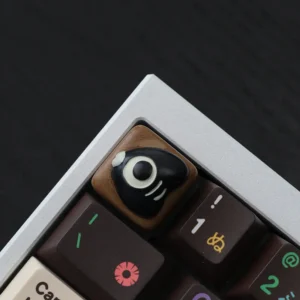 Fish Bone Body artisan keycap option with smooth resin finish