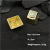 Side profile of Flying Bird Mark Series Handcrafted pure copper showing artisan keycap shape and fit
