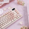 Full layout view of the 129-key Cherry Blossom set, demonstrating layout compatibility and uniform MOA height.