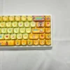 Full layout of 108-key SpongeBob PBT keycap set