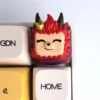 League of Legends themed keycap on a gaming keyboard setup