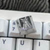Genshin Impact arrow keycaps set installed on a mechanical keyboard