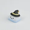 Halloween artisan keycap as an accent key in a desktop keyboard setup