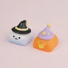 Halloween pumpkin artisan keycap in handcrafted resin on a mechanical keyboard