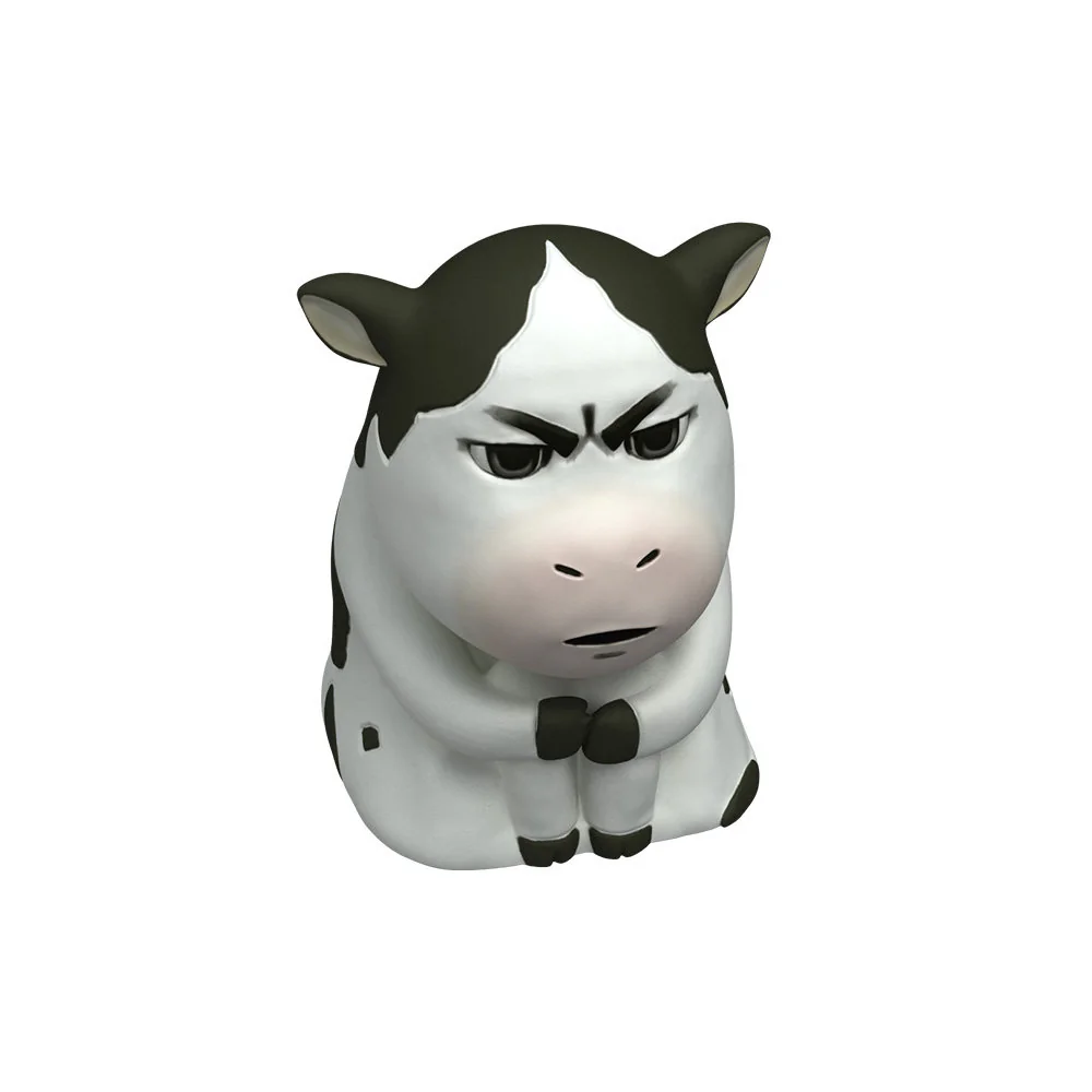 Close-up of Handcrafted Niu Niu Cow Keycap showing detail