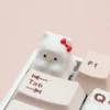 Hello Kitty Ghost Hello Unique Ghost Hello Kitty installed on a mechanical keyboard setup