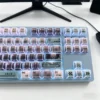 Overhead view of the 130-key Kaiju No. 8 PBT keycap set layout