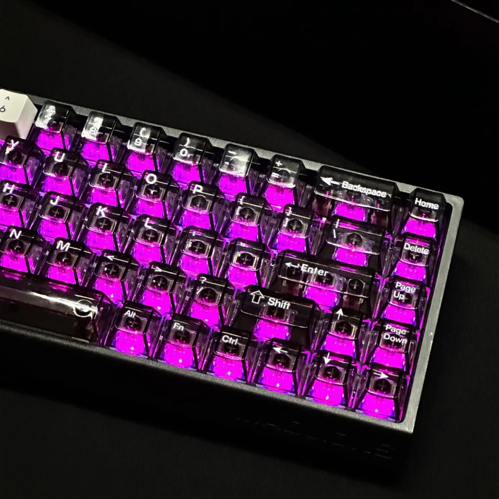 Knight keycap set layout displaying keycap variety and design