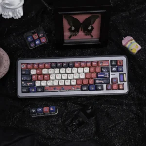 Full Light and Night Osborn PBT dye-sublimated keycap set on mechanical keyboard