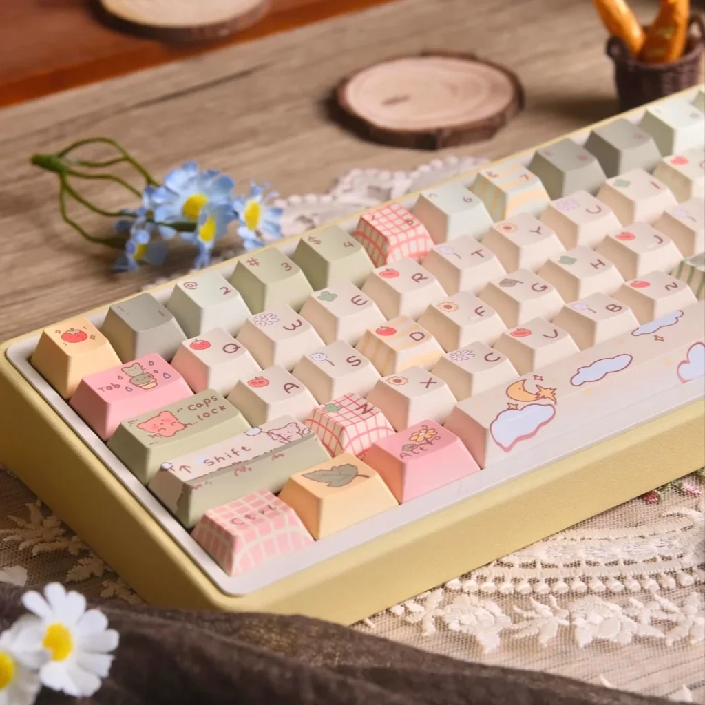 Little Bear Forest keycap set layout showing 150 keys