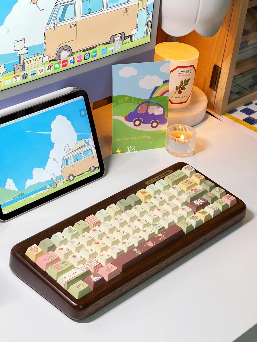 Packaging of Little Bear Forest PBT Dye-Sub Keycap Set
